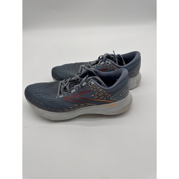 Brooks Glycerin 20 Running Shoes Mens 10.5 D Gray Orange Sneakers 1103821D034